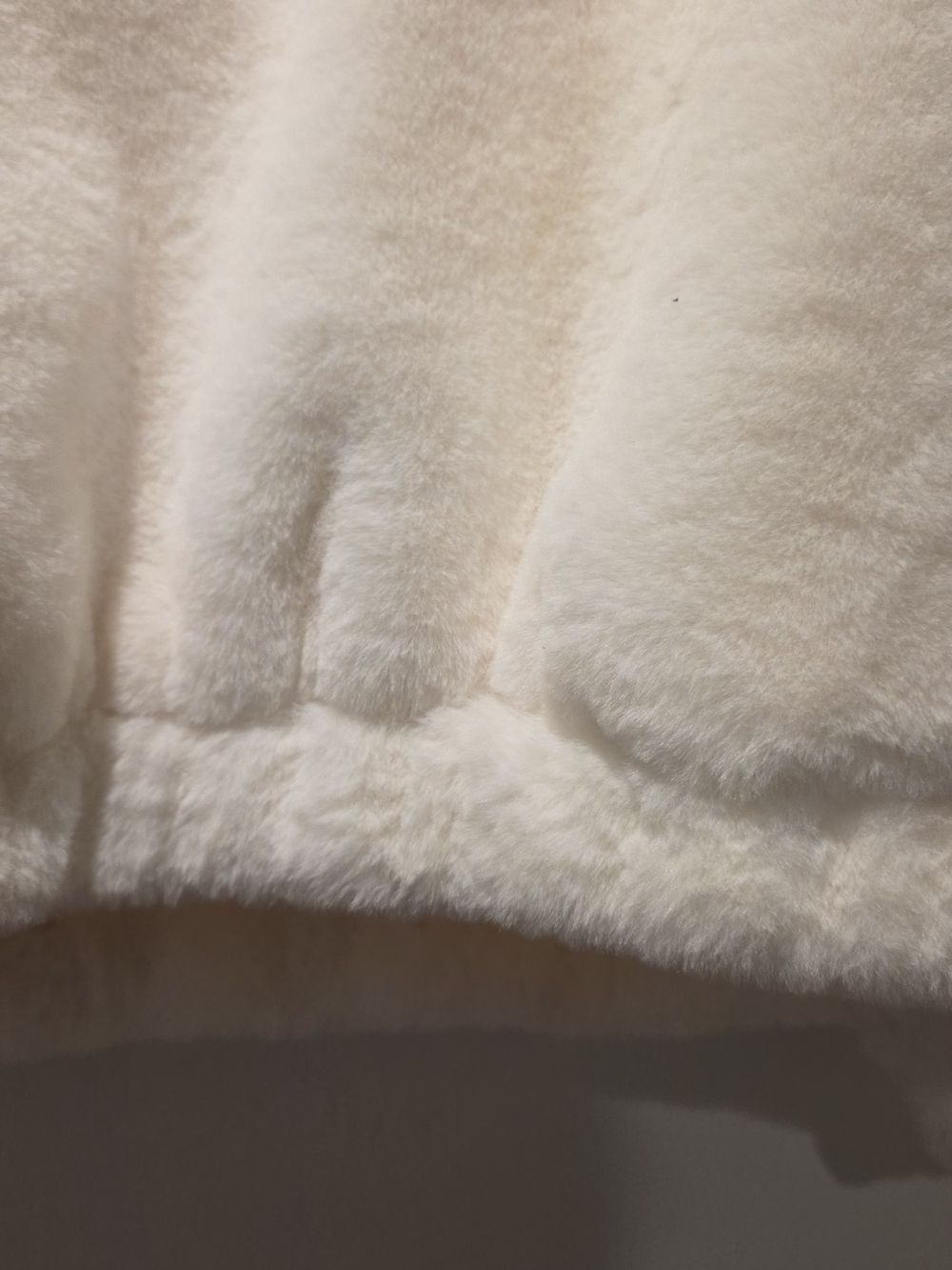 Plush Hooded Zip Jacket - Cream - Picture 15 of 15